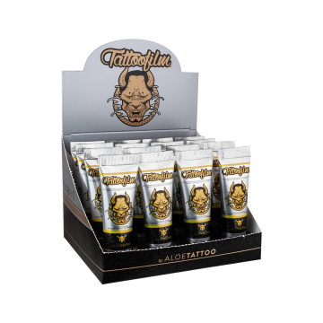 Aloe Tattoo Tattoofilm Nuova Formula - 15 ml - Set Espositivo da 16