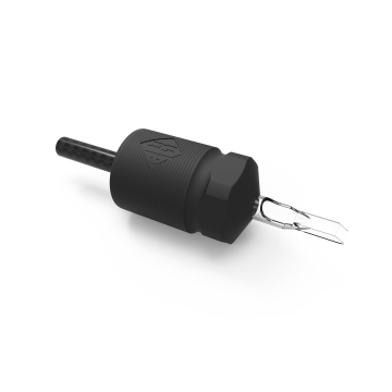 Scatola da 15 Grip/Tubi Monouso 30MM Black N Gold Legacy in Fibra di Carbonio - Flat Chiusi