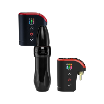 Macchinetta Rotativa FK Irons Spektra Xion Stealth (Nero / Nero) & Pacco Batteria Wireless Darklab: Lightning Bolt Wireless RCA - Confezione da 2 Unità Macchinetta Rotativa FK Irons Spektra Xion Stealth (Nero / Nero) & Pacco Batteria Wireless Darklab: Lightning Bolt Wireless RCA - Confezione da 2 Unità