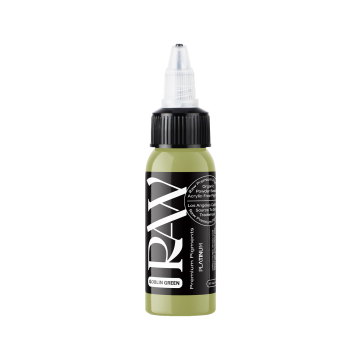 Inchiostro per tatuaggi Raw Pigments Platinum - Goblin Green - 30ml