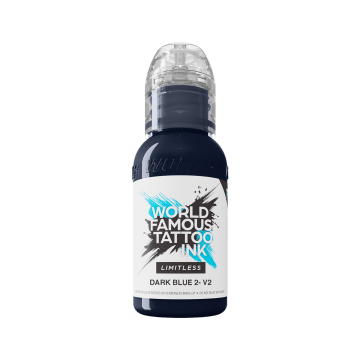 Inchiostro World Famous Limitless Tattoo - Dark Blue 2 v2 30 ml