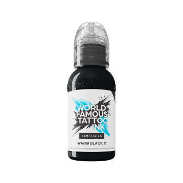 Inchiostro Per Tatuaggi World Famous Limitless - Warm Black 2 30 ml