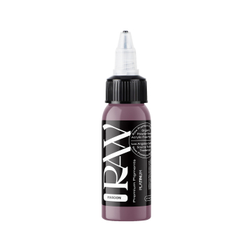 Inchiostro per tatuaggi Raw Pigments Platinum - Maroon - 30ml