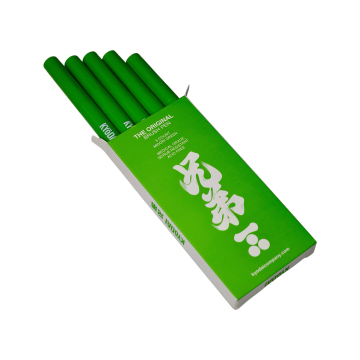 Confezione da 5 pennarelli a pennello Kyodai con punta rigida - Midori Green