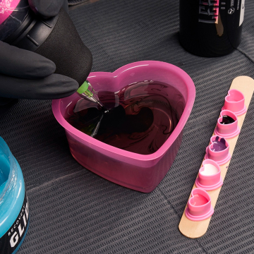 Bicchieri risciacquo a forma di cuore rosa Saferly - 150 ml