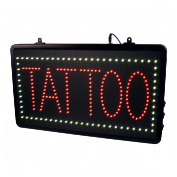 Segnale LED da Studio Tatuaggi con Catena