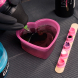 Bicchieri risciacquo a forma di cuore rosa Saferly - 150 ml
