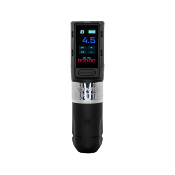 Bishop Power Wand - Advanced Packer Tattoo Machine - 4.2mm Stroke - Stainless Steel 1.25" Grip