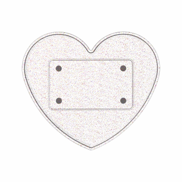 Ghost Heart Glitter Tray Top (solo vassoio)