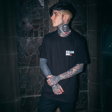 Killer Ink By Hobo Jack - T-Shirt Block Sid the Skull - Nera