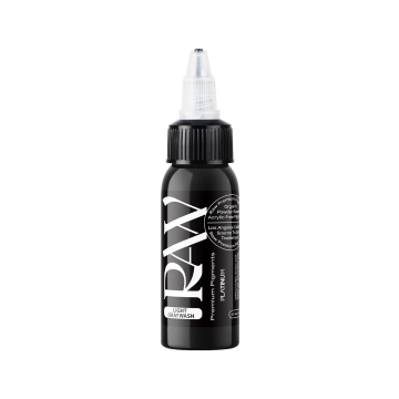 Inchiostro per tatuaggi Raw Pigments Platinum - Light Graywash - 30ml