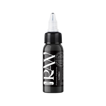 Inchiostro per tatuaggi Raw Pigments Platinum - Light Whitewash - 30ml