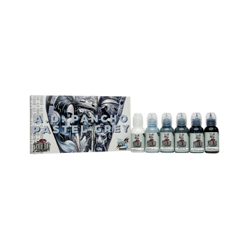 Inchiostro World Famous Limitless Tattoo - A.D. Pancho Pastel Set v2 - 6x 30 ml