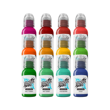 Inchiostro per tatuaggi World Famous Limitless - Dragon Set - 12x 30 ml