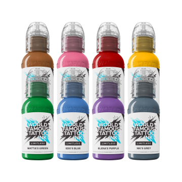 Inchiostro Per Tatuaggi World Famous Limitless - The Mambo Destrutturato Family Set - 8x 30 ml