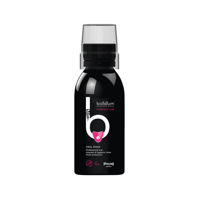 BioTaTum Oral Rinse 125ml black bottle professional oral cleanser