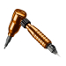 Set Macchinetta Rotativa Cheyenne Hawk Spirit Arancione + Grip + Alimentatore
