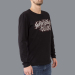 T-Shirt a Maniche Lunghe Hustle Wear Luxury El Whyner 'Hustle Butter Deluxe' in Nero