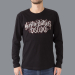 T-Shirt a Maniche Lunghe Hustle Wear Luxury El Whyner 'Hustle Butter Deluxe' in Nero