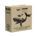 Tat2Green - Rotolo Non Tagliato di Coperture Nere per Cavi Clip Cord