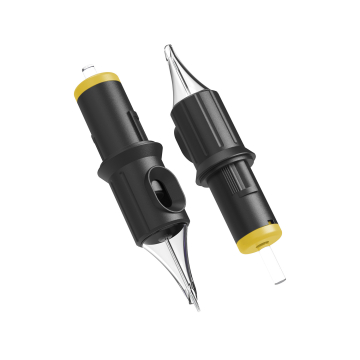 Scatola da 20 Cartucce con Ago Ghost Black - Round Shader Long Taper