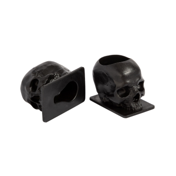 Confezione da 200 bicchieri per inchiostro Saferly Skull da 16 mm - Nero