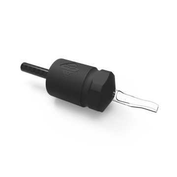 Scatola da 15 Grip/Tubi Monouso 30MM Black N Gold Legacy in Fibra di Carbonio - Flat Aperti