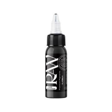 Inchiostro per tatuaggi Raw Pigments Platinum - Dark Whitewash - 30ml