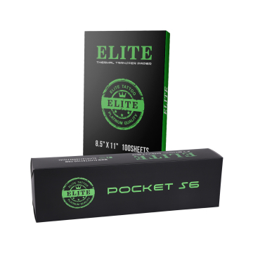 Stampante termica USB Elite Pocket S6 e scatola da 100 carta trasferimento termico Elite (8,5" x 11")