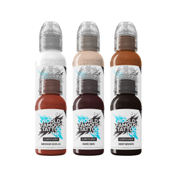 Inchiostro per Tatuaggi World Famous Limitless - Michele Turco Portrait Set - 6x 30ml