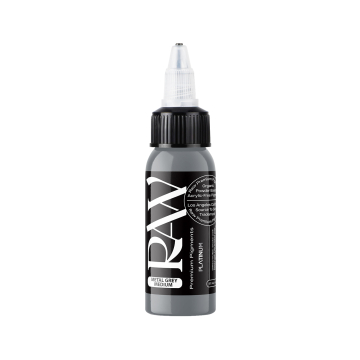 Raw Pigments Platinum - Inchiostro per Tatuaggi Metal Grey Medium - 30ml
