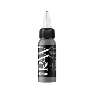 Inchiostro per tatuaggi Raw Pigments Platinum - Metal Grey Light - 30ml