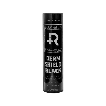Recovery Derm Shield Pellicola Protettiva per Tatuaggi - 25 cm x 7,3 m - Nero