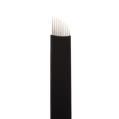 Confezione da 25 Jenn Boyd Ink - Microblade per  sopracciglia / Aghi per microblading - 10.25 Inclinazione curva