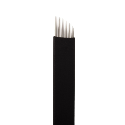 Confezione da 25 Jenn Boyd Ink - Microblade per  sopracciglia / Aghi per microblading - 14.18 Inclinazione curva