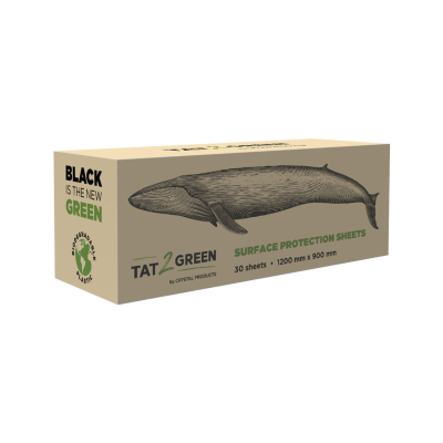 Confezione da 30 Tat2Green - Teli Protettivi Neri per Superfici - 1200mm x 900mm