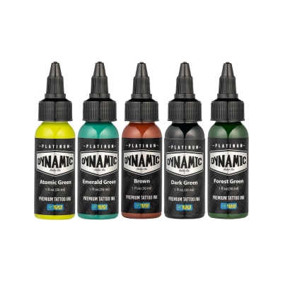 Platinum by Dynamic Tattoo Ink - Set Earth 5x 30 ml