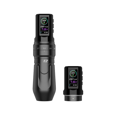 Macchina per tatuaggi wireless EZ P3 Pro con batteria aggiuntiva - Nero opaco