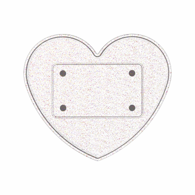 Ghost Heart Glitter Tray Top (solo vassoio)