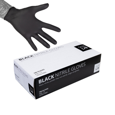 Scatola da 100 Guanti in Nitrile Neri