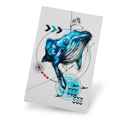 Stampa RemixIT Design (Ivana Tattoo Art) - Blue Whale (Edizione Limitata)