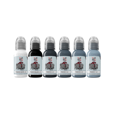 Inchiostro World Famous Limitless Tattoo - A.D. Pancho Pastel Set v2 - 6x 30 ml