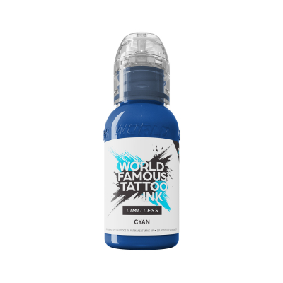 Inchiostro per tatuaggi World Famous Limitless - Cyan 30 ml