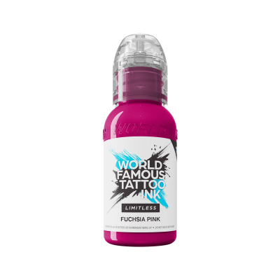 Inchiostro per tatuaggi World Famous Limitless - Fuchsia Pink 30 ml