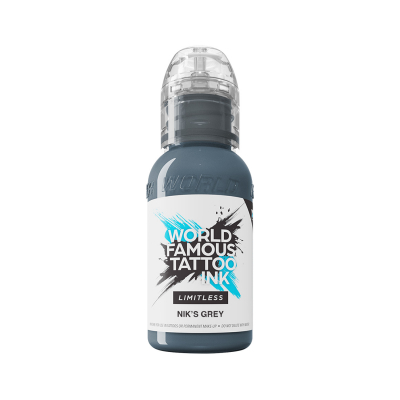 Inchiostro Per Tatuaggi World Famous Limitless - Nik's Grey 30 ml