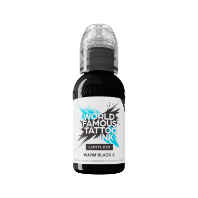 Inchiostro Per Tatuaggi World Famous Limitless - Warm Black 3 30 ml