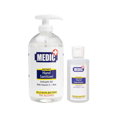 Gel disinfettante per mani disinfettante al 70% con alcool antisettico istantaneo Medic