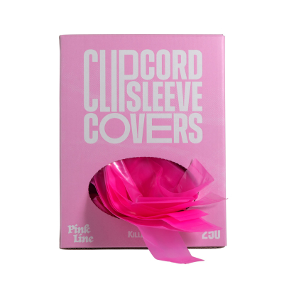 Scatola da 250 custodie per clip cord per tatuaggi Killer Ink Pink Line