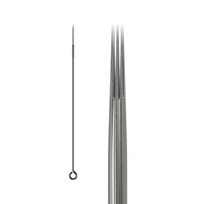 Scatola da 50 Aghi KWADRON 0,35MM LONG TAPER BUGPIN RUVIDO - Round Liner