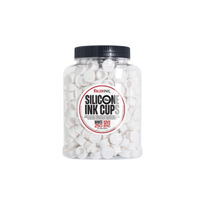 Confezione da 250 tappini per Inchiostro in Silicone Bianco Killer Ink